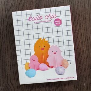 Brand New Easter Chick Acrylic 3D Chick Décor - Set of Three